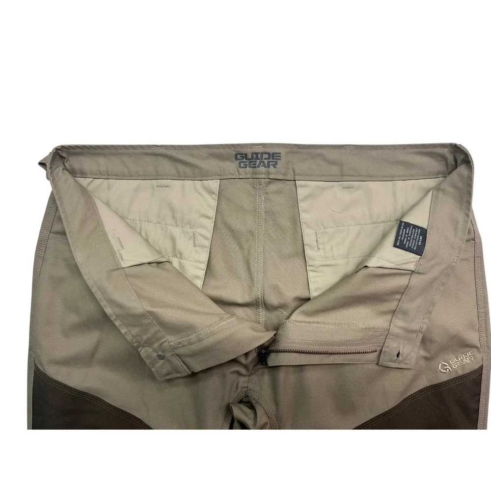 Guide Gear Mens 42x32 Hunting Brush Pants Briar Reinforced Upland Brown Tan
